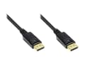 Pikkukuva 1 / 2: Good Connections DisplayPort-liitäntäkaapeli 3m kullattu molemmin puolin musta