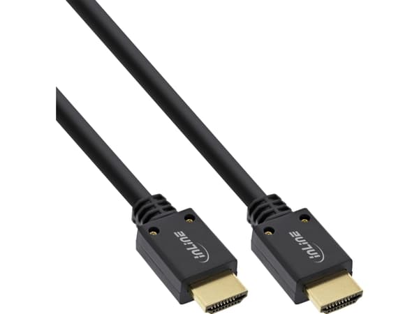 InLine 17901P, 1 m, HDMI Typ A (standard), HDMI Typ A (standard), 3D kompatibilitet, 48 Gbit/s, Svart