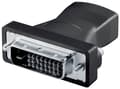 Miniatyrbilde 2 av 5: Goobay A 333 (HDMI 19pin F/DVI-D 24+1pin M), HDMI 19pin F, DVI-D 24+1pin M, Sort
