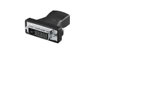Goobay A 333 (HDMI 19pin F/DVI-D 24+1pin M), HDMI 19pin F, DVI-D 24+1pin M, Sort