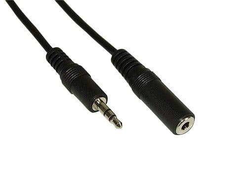 InLine 99935, 3.5mm, Hankjønn, 3.5mm, Hunkjønn, 5 m, Sort
