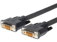 VivoLink Pro - DVI-kabel - DVI-D (hann) til DVI-D (hann) - 15 m - formstøpt, tommelskruer - svart
