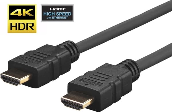 VivoLink Pro HDMI Slim - HDMI-kabel - HDMI hann til HDMI hann - 5 m - skjermet - svart - formstøpt