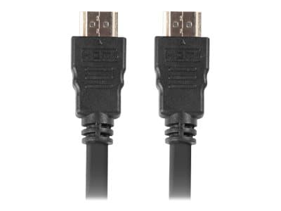 Lanberg - High Speed - HDMI-kabel med Ethernet - HDMI hann til HDMI hann - 1.8 m - skjermet - svart - 4K-støtte (en pakke 10)