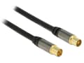 Pikkukuva 3 / 5: Delock - Antennikaapeli - UHF-liitin naaras UHF-liitin uros - 2 m - koaksiaalinen - musta