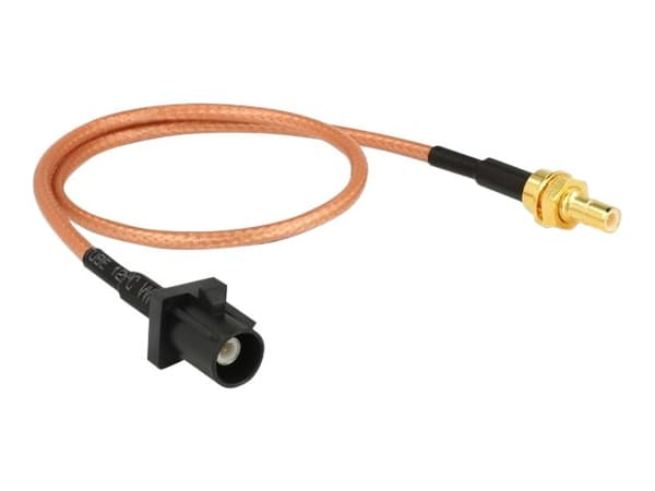 Delock - Antennekabel - FAKRA A-kontakt hann til SMB hann - 30 cm - koaksial