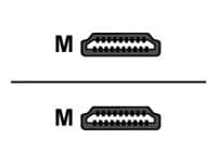 Delock High Speed HDMI with Ethernet - HDMI-kabel med Ethernet - HDMI hann til HDMI hann - 1 m - 90°-kontakt