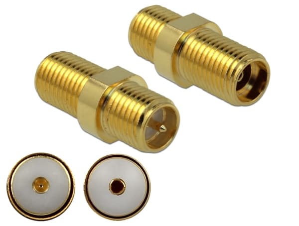 Delock - Antenneadapter - SMA (R) til RP-SMA (R) - 7 mm