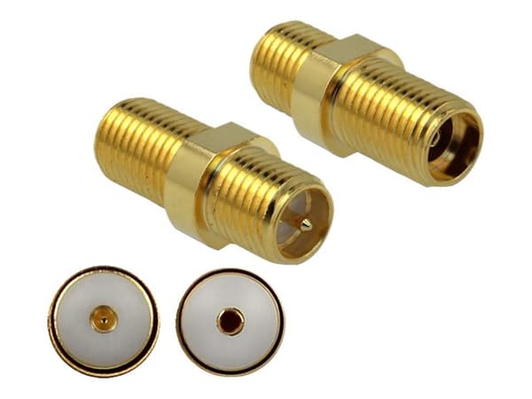 Delock - Antenneadapter - SMA (R) til RP-SMA (R) - 7 mm