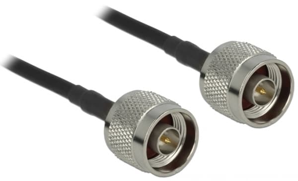 Delock LMR195 - Antennekabel - N-kontakt plugg til N-kontakt plugg - 10 m - svart