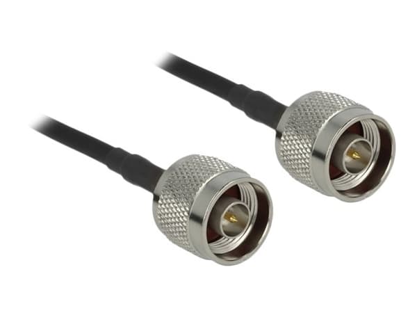 Delock LMR195 - Antennekabel - N-kontakt plugg til N-kontakt plugg - 10 m - svart
