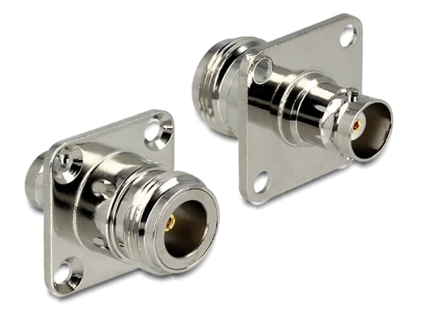 Delock - RF-adapter - N-kontakt hunn til BNC hunn