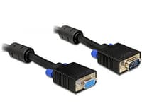 DeLock - VGA-liitäntä - HD-15 (M) - HD-15 (W) - 1 m (82563)
