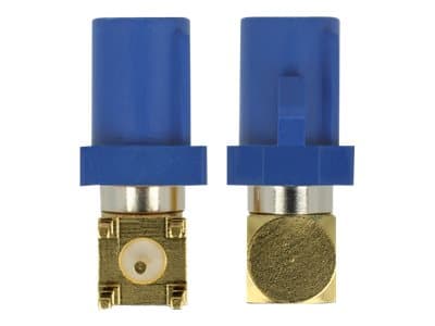 Delock FAKRA C -pistoke 90° PCB - Modulaarinen lisäosa - FAKRA C - sininen, RAL 5005