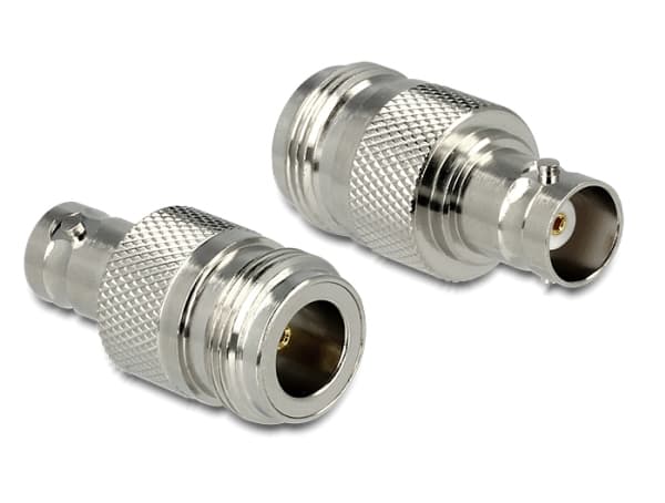Delock - RF-adapter - N-kontakt hunn til BNC hunn