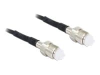 Delock - RF-kabel - FME hunn til FME hunn - 5 m - svart