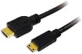 Miniatyrbild 3 av 5: LogiLink High Speed with Ethernet - HDMI-kabel med Ethernet - HDMI hane till mini-HDMI hane - 5 m - svart