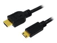 LogiLink High Speed with Ethernet - HDMI-kabel med Ethernet - HDMI hann til mini-HDMI hann - 5 m - svart