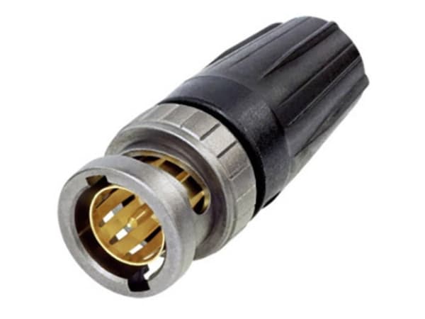 Neutrik NBNC75BLP9X, BNC, BNC, Hanstik, 75 ohm (O), 5000 mO, 30 N