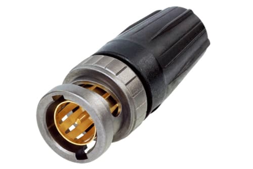 Neutrik NBNC75BLP9X, BNC, BNC, Hanstik, 75 ohm (O), 5000 mO, 30 N
