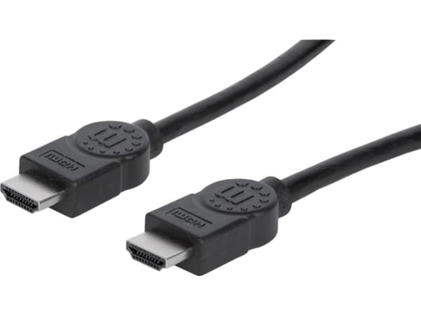 Manhattan 323215, 2 m, HDMI Typ A (standard), HDMI Typ A (standard), 3D kompatibilitet, 10,2 Gbit/s, Svart