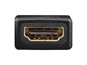 Goobay 68841, 19-pinners mini HDMI M, 19-pinners HDMI FM, Sort