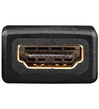 Goobay 68841, 19-pinners mini HDMI M, 19-pinners HDMI FM, Sort