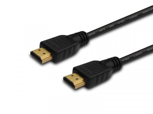 HDMI-kabel v. 1.4, gull 3D, 4Kx2K, 1,5m, multipakke med 10, CL-01