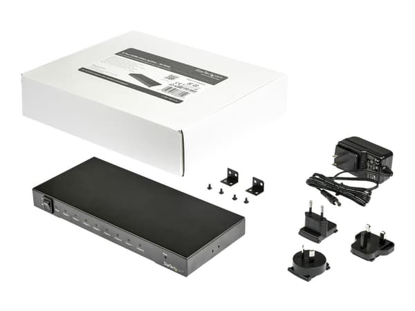 StarTech.com 4K 60 Hz HDMI-splitter med 8 portar - Video/audiosplitter - 8 x HDMI - för P/N: ST121HD20FXA