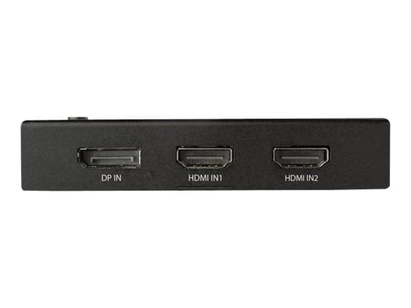 StarTech.com 4 Port HDMI Video Switch - 3x HDMI & 1x DisplayPort - 4K 60Hz - Video-/ljudomkopplare - 3 x HDMI + 1 x DisplayPort - skrivbordsmodell