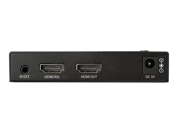 StarTech.com 4 Port HDMI Video Switch - 3x HDMI & 1x DisplayPort - 4K 60Hz - Video-/ljudomkopplare - 3 x HDMI + 1 x DisplayPort - skrivbordsmodell