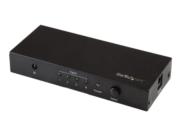StarTech.com Automatisk HDMI-switch med 4 portar - 4K 60 Hz - Video-/ljudomkopplare - 4 x HDMI - skrivbordsmodell - för P/N: SVA5H2NEUA