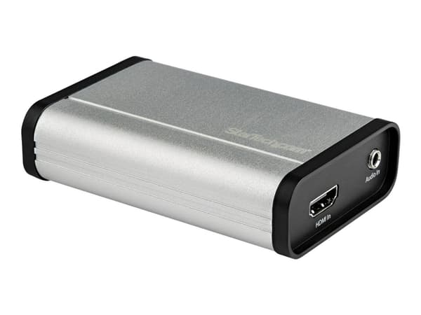 StarTech.com HDMI to USB C Video Capture Device 1080p 60fps, UVC, External USB 3.0 Type-C Capture/Live Streaming, HDMI Audio/Video Recorder Adapter,