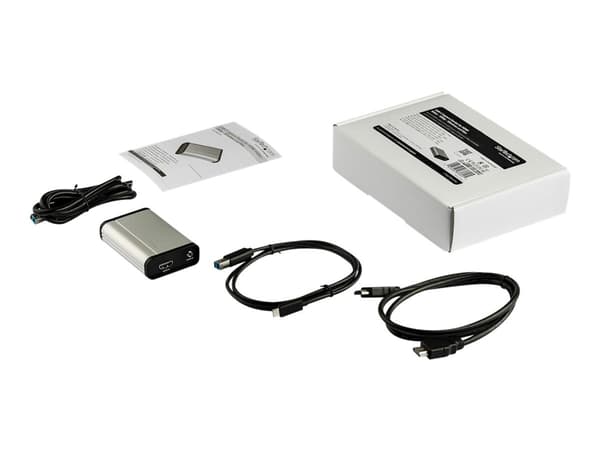 StarTech.com HDMI to USB C Video Capture Device 1080p 60fps, UVC, External USB 3.0 Type-C Capture/Live Streaming, HDMI Audio/Video Recorder Adapter,