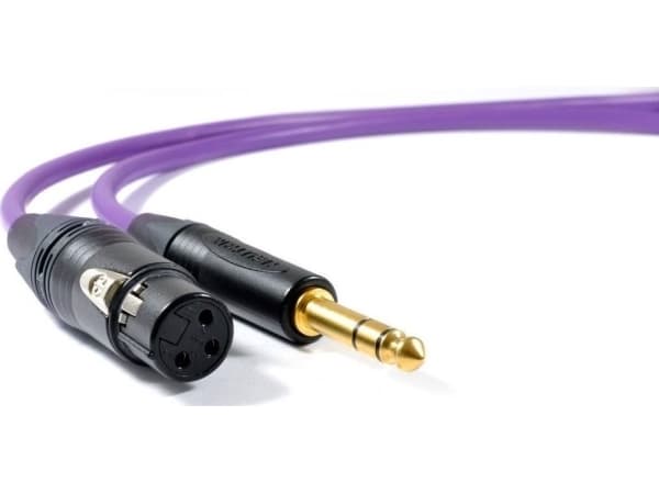 Melodika Jack 6.3mm - XLR kabel 4m lila