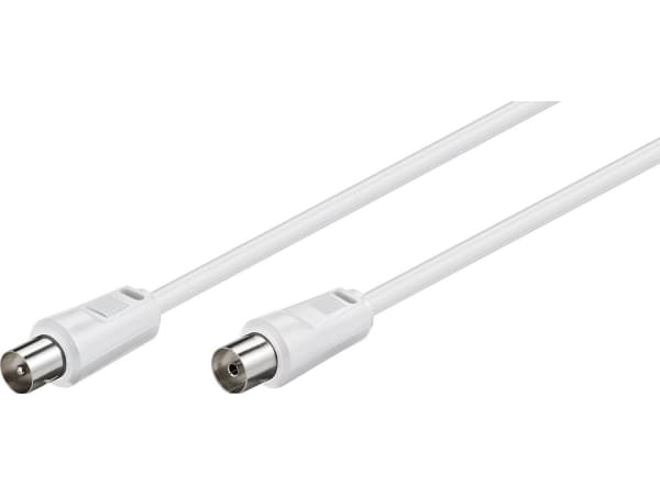 Goobay 11515, 15 m, Koaxial, Koaxial, Vit