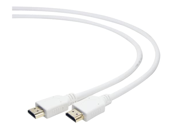 Cablexpert CC-HDMI4-W-10 - HDMI-kabel med Ethernet - HDMI hann til HDMI hann - 3 m - skjermet - hvit