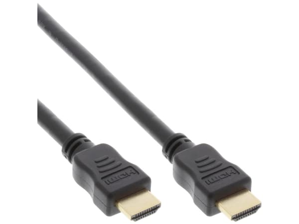 InLine 4043718210831, 2,5 m, HDMI Typ A (standard), HDMI Typ A (standard), 4096 x 2160 pixlar, 3D kompatibilitet, Svart