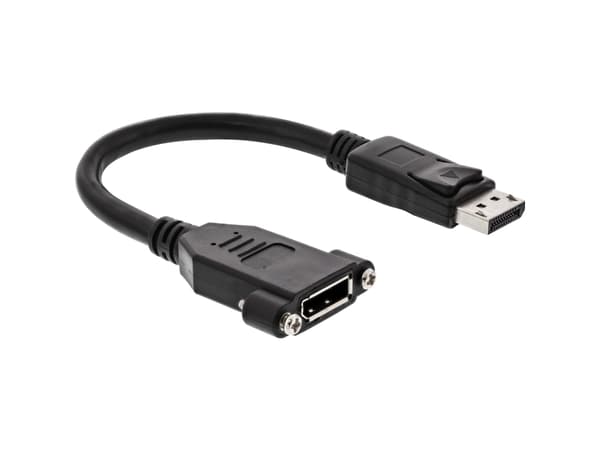 InLine 17100I, 0,2 m, DisplayPort, DisplayPort, Hankjønn, Hunkjønn, Sort