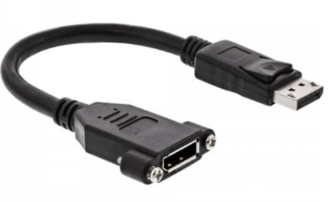 InLine 17100I, 0,2 m, DisplayPort, DisplayPort, Hankjønn, Hunkjønn, Sort