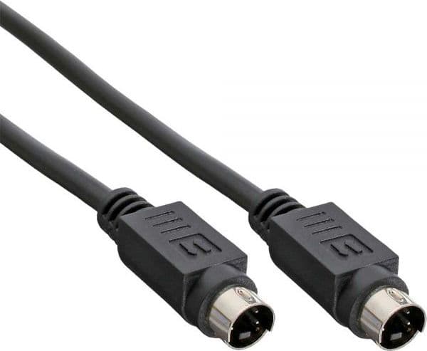 InLine 89950, 2 m, S-Video (4-pin), S-Video (4-pin), Guld, Svart, Hane/Hane