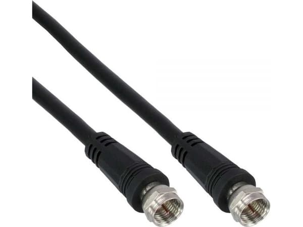 InLine 69305S, 5 m, SAT, F-typ, F-typ, Svart