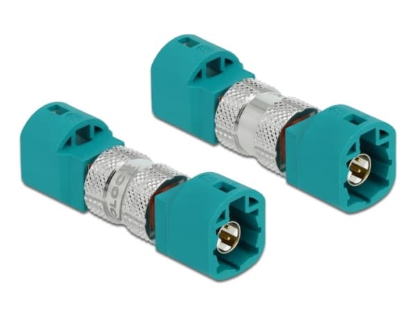 Delock - Data-adapter - HSD Z plugg til HSD Z plugg - RAL 5021, vannblå