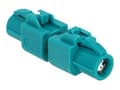Miniatyrbild 1 av 2: Delock - Dataadapter - HSD Z mottagare till HSD Z mottagare - RAL 5021, vattenblå