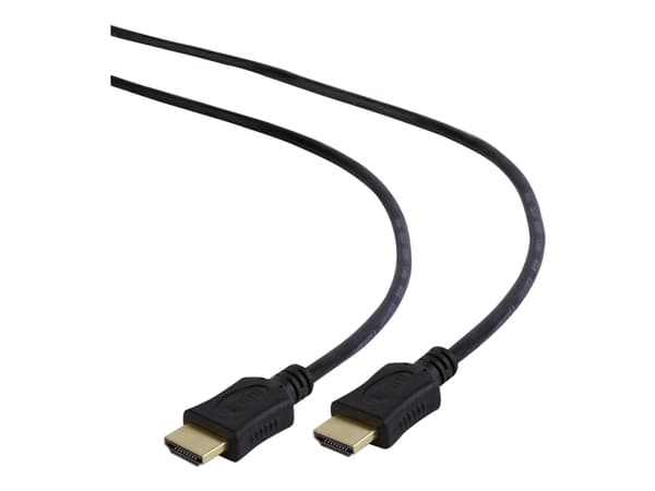 Cablexpert Select Series CC-HDMI4L-0.5M - High Speed - HDMI-kabel med Ethernet - HDMI hann til HDMI hann - 50 cm - skjermet - svart - formstøpt, 4K-s