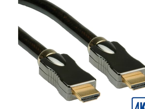 ROLINE 11.04.5680, 1 m, HDMI Type A (Standard), HDMI Type A (Standard), 3D, Svart
