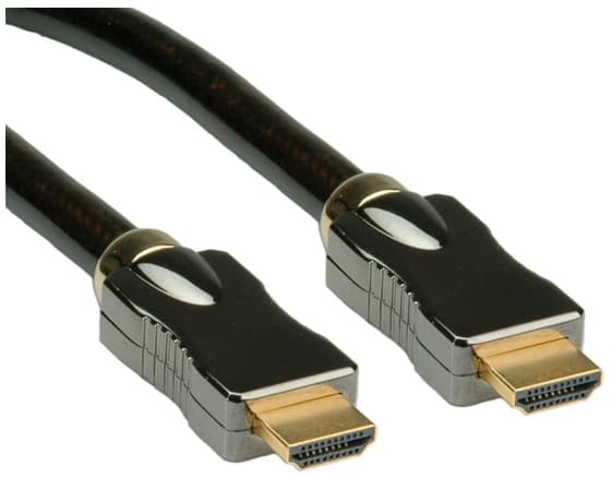 ROLINE 11.04.5680, 1 m, HDMI Type A (Standard), HDMI Type A (Standard), 3D, Svart