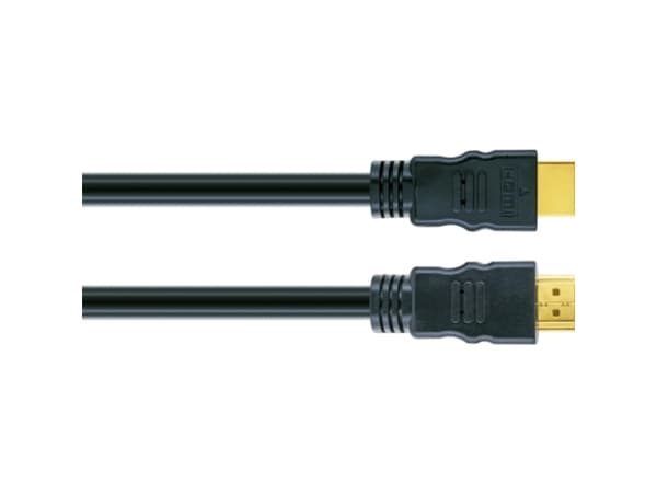 Schwaiger HDM150 013, 15 m, HDMI Typ A (standard), HDMI Typ A (standard), 3D kompatibilitet, 10,2 Gbit/s, Svart, Guld