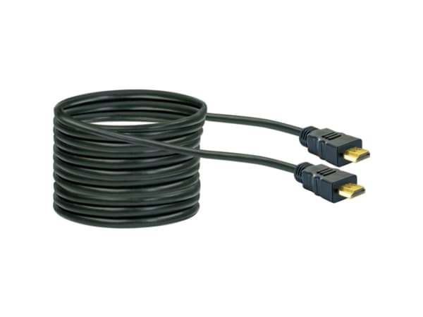 Schwaiger HDM150 013, 15 m, HDMI Typ A (standard), HDMI Typ A (standard), 3D kompatibilitet, 10,2 Gbit/s, Svart, Guld