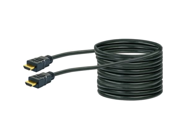 Schwaiger HDM150 013, 15 m, HDMI Typ A (standard), HDMI Typ A (standard), 3D kompatibilitet, 10,2 Gbit/s, Svart, Guld